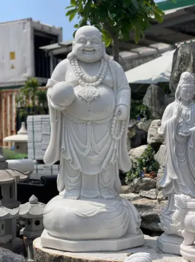 Tượng Phật Di Lặc đá tự nhiên nguyên khối
